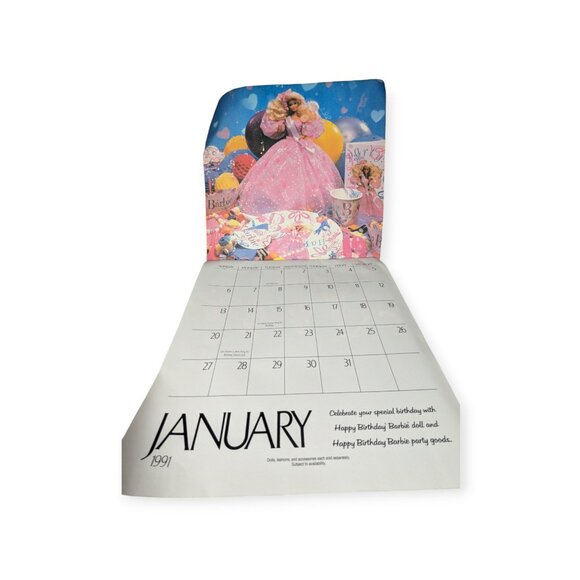 Vintage 1991 Calendar Exciting World of Barbie-Sneak Preview See What's New - Picture 7 of 16